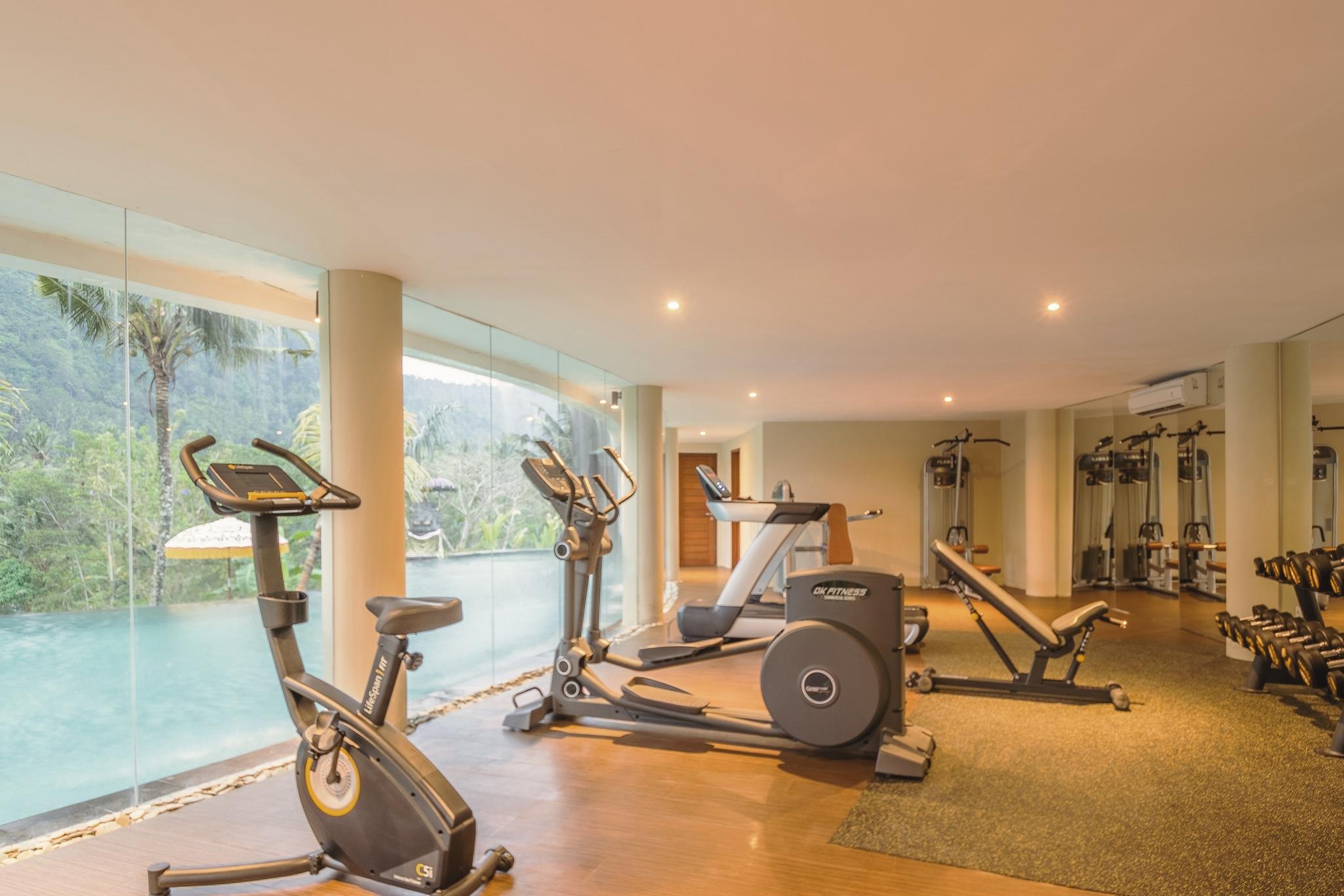 Wapa Di Ume Sidemen Hotell Eksteriør bilde The gym at the resort